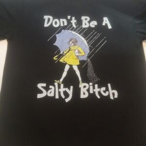 Black Graphic Tee Morton Salt Girl Woman's M